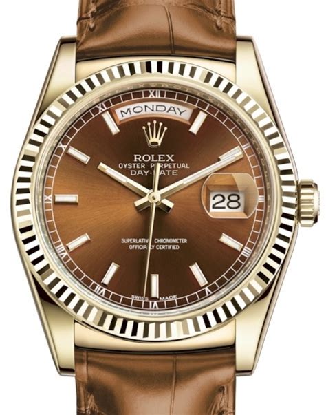 rolex day date with leather strap|leather strap for rolex datejust.